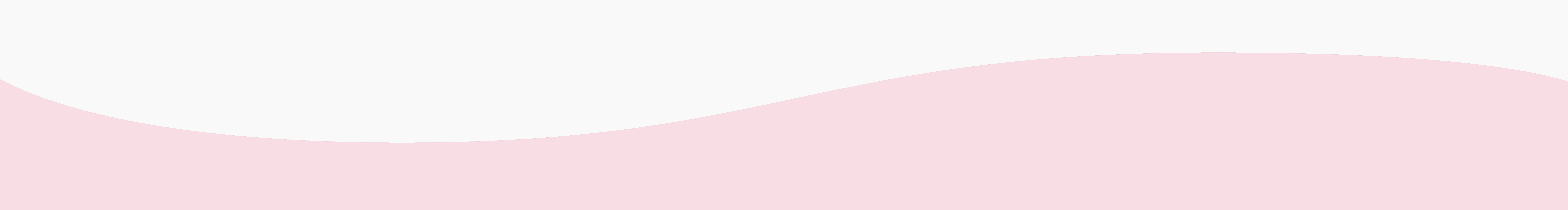 Wavy Border Image between works & contacts section with white top and light pink bottom.